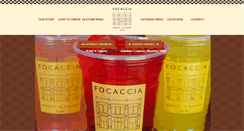 Desktop Screenshot of focacciacatering.com